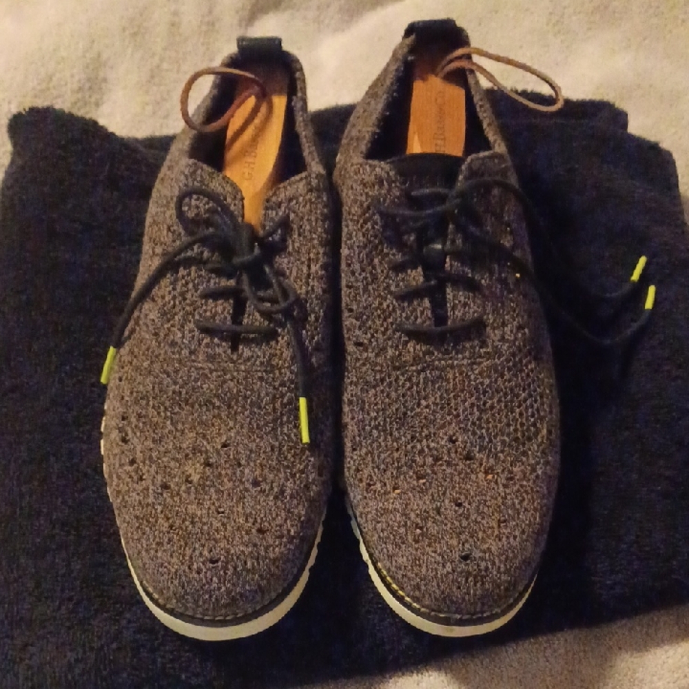 Cole Haan Zero Grand Men's Gray Knit Shoes